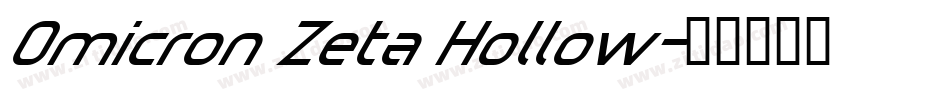 Omicron Zeta Hollow字体转换